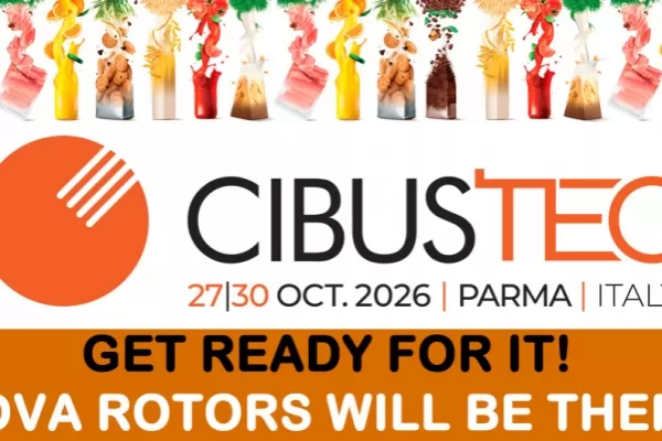 Nova Rotors wird auf der Cibus Tec 2026 in Parma vertreten sein